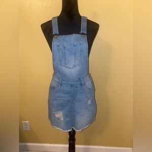 Denim jumpsuit skirt. Size small. Brand: refuge.